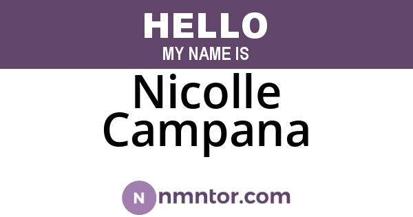 Nicolle Campana