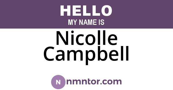 Nicolle Campbell