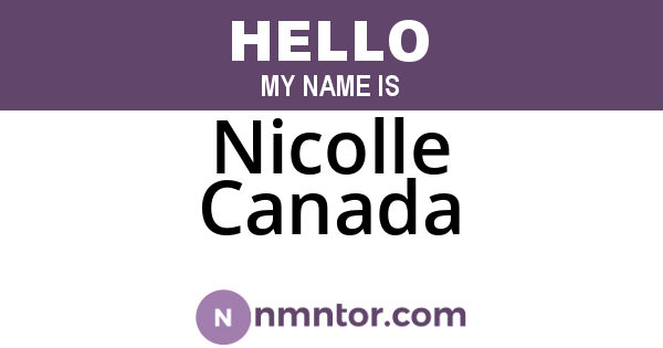 Nicolle Canada