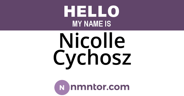 Nicolle Cychosz