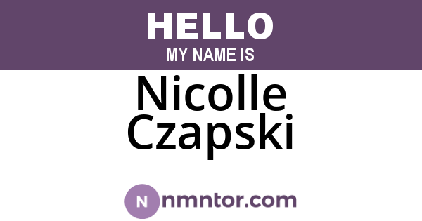 Nicolle Czapski
