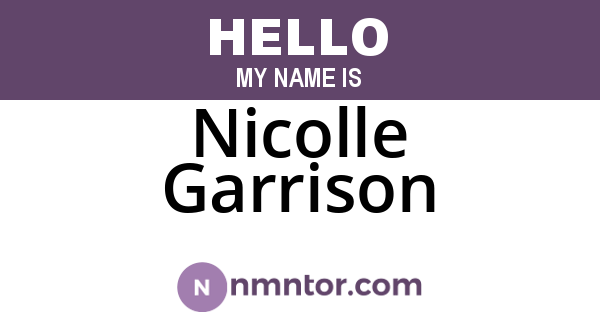 Nicolle Garrison