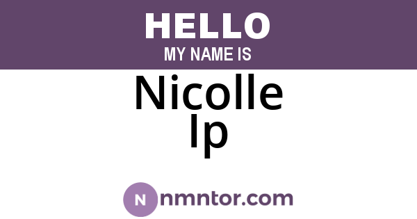 Nicolle Ip