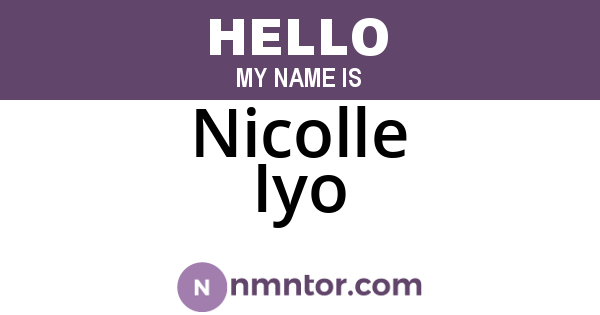 Nicolle Iyo