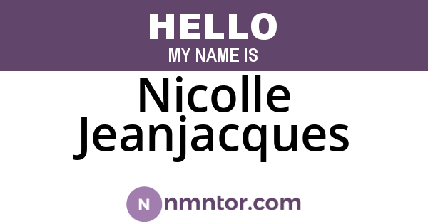Nicolle Jeanjacques