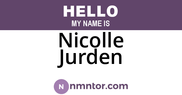 Nicolle Jurden