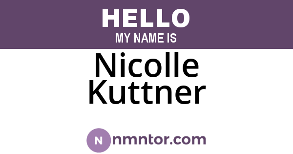 Nicolle Kuttner