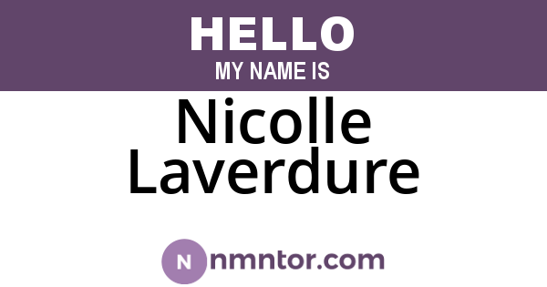 Nicolle Laverdure