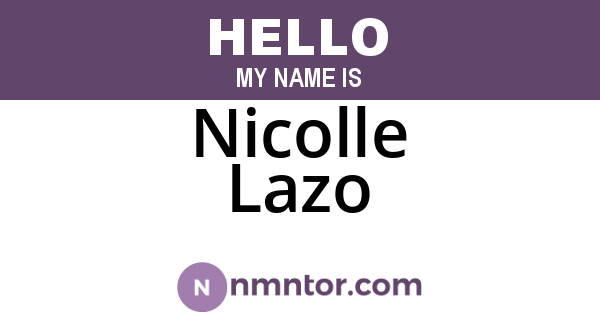 Nicolle Lazo