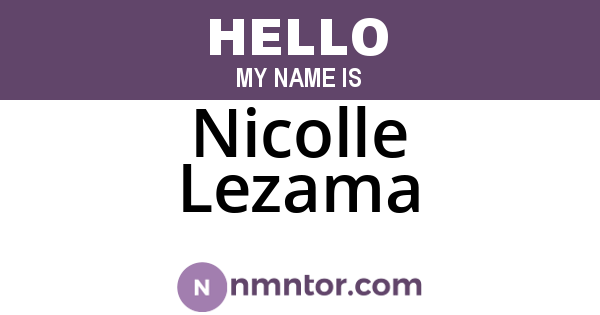 Nicolle Lezama