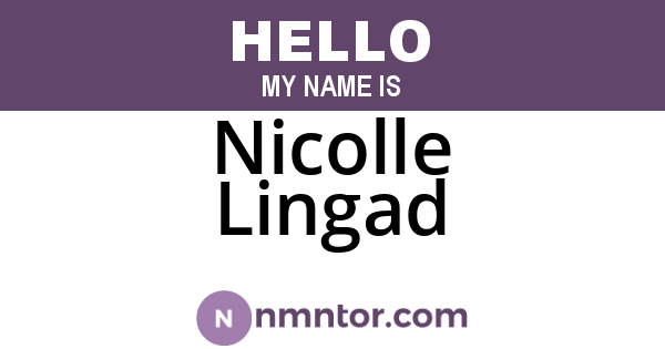 Nicolle Lingad