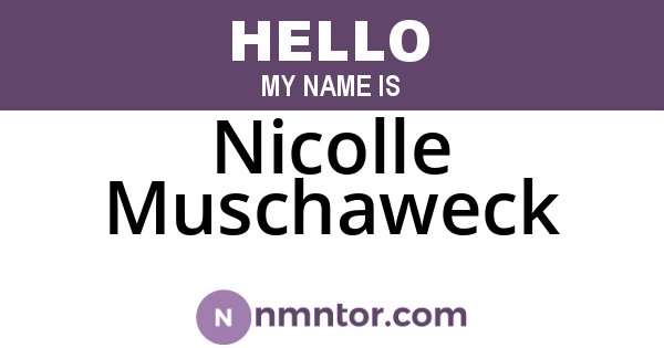 Nicolle Muschaweck