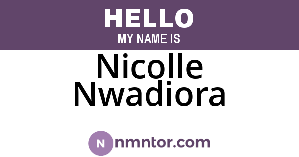 Nicolle Nwadiora