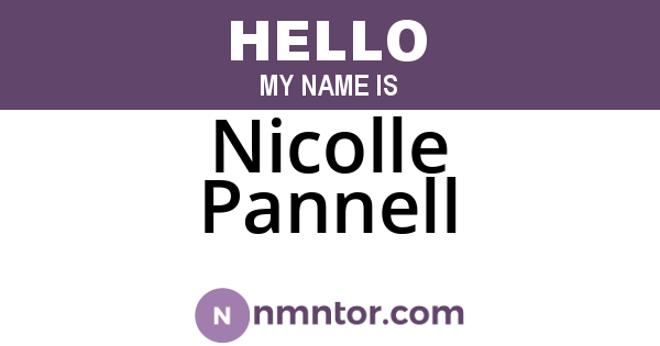 Nicolle Pannell