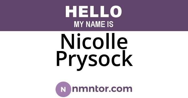 Nicolle Prysock