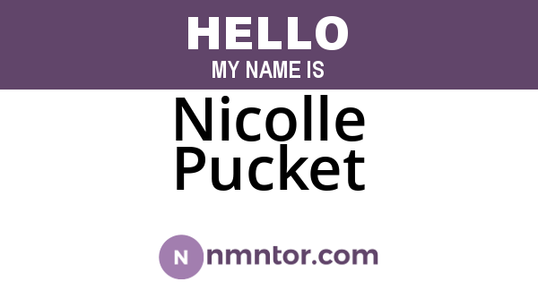 Nicolle Pucket