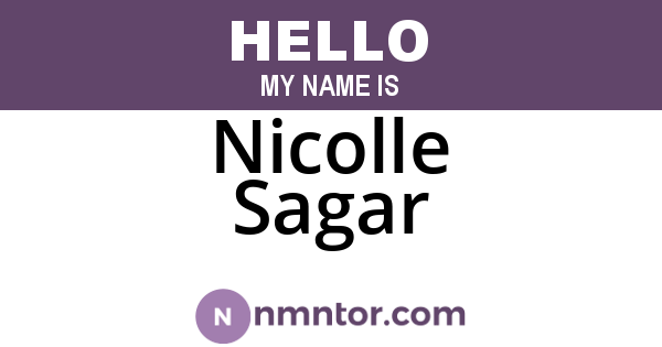 Nicolle Sagar