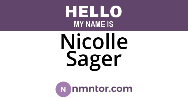 Nicolle Sager