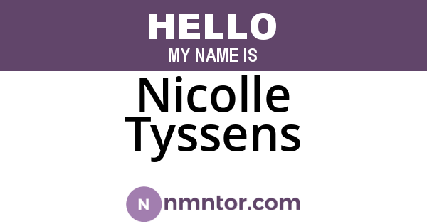 Nicolle Tyssens
