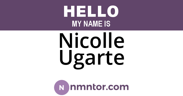 Nicolle Ugarte