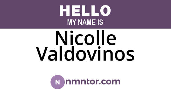 Nicolle Valdovinos