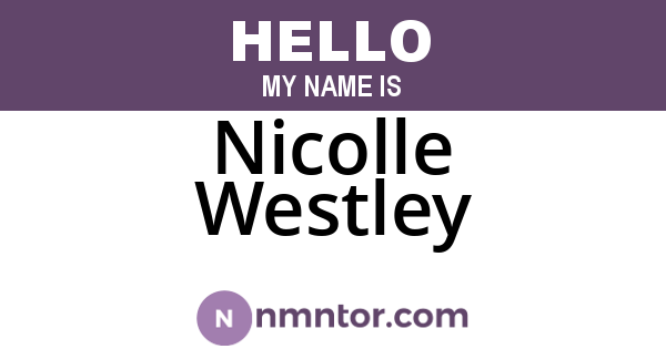 Nicolle Westley