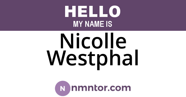 Nicolle Westphal