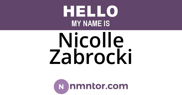Nicolle Zabrocki