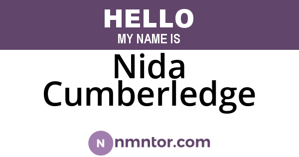 Nida Cumberledge