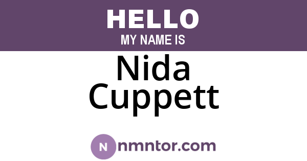 Nida Cuppett