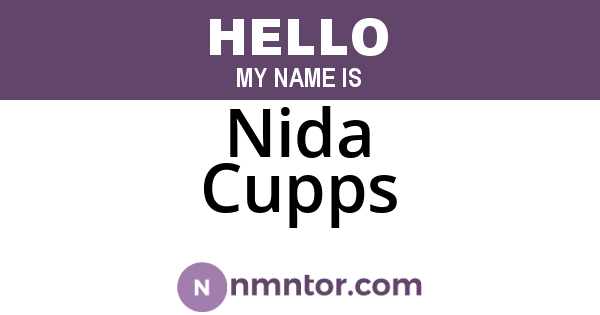 Nida Cupps