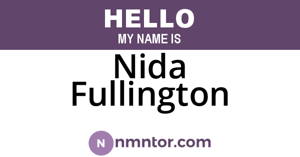 Nida Fullington