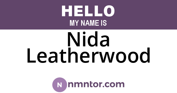 Nida Leatherwood