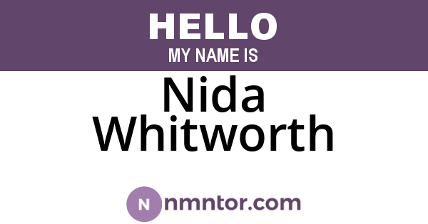 Nida Whitworth