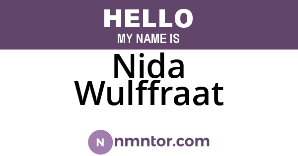 Nida Wulffraat
