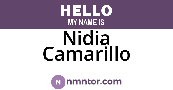 Nidia Camarillo