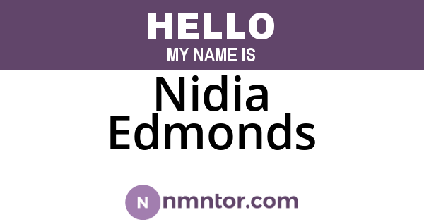 Nidia Edmonds