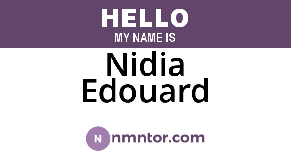 Nidia Edouard