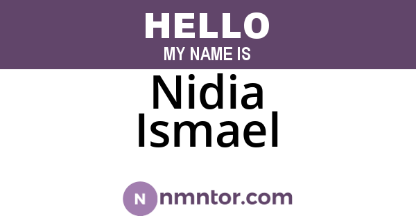 Nidia Ismael