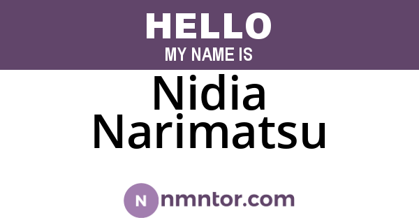 Nidia Narimatsu