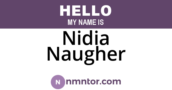 Nidia Naugher