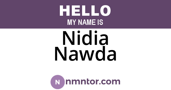 Nidia Nawda