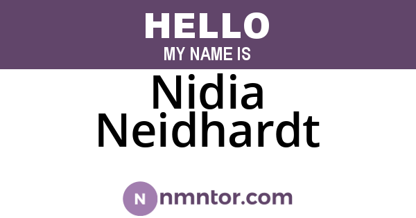 Nidia Neidhardt