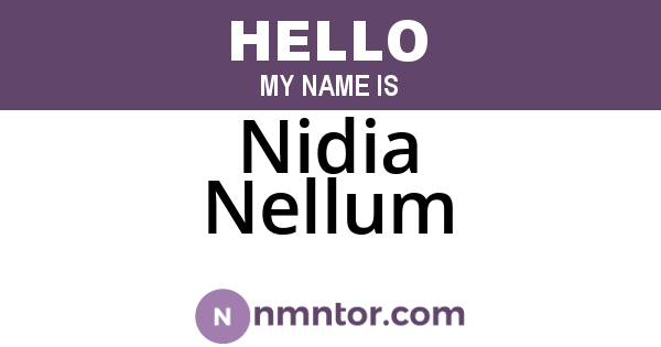 Nidia Nellum
