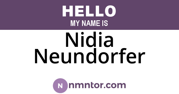 Nidia Neundorfer