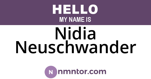 Nidia Neuschwander