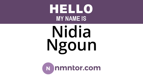 Nidia Ngoun