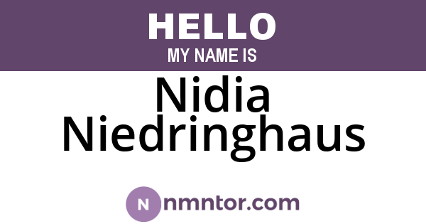 Nidia Niedringhaus