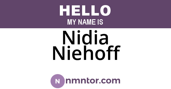 Nidia Niehoff