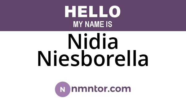 Nidia Niesborella